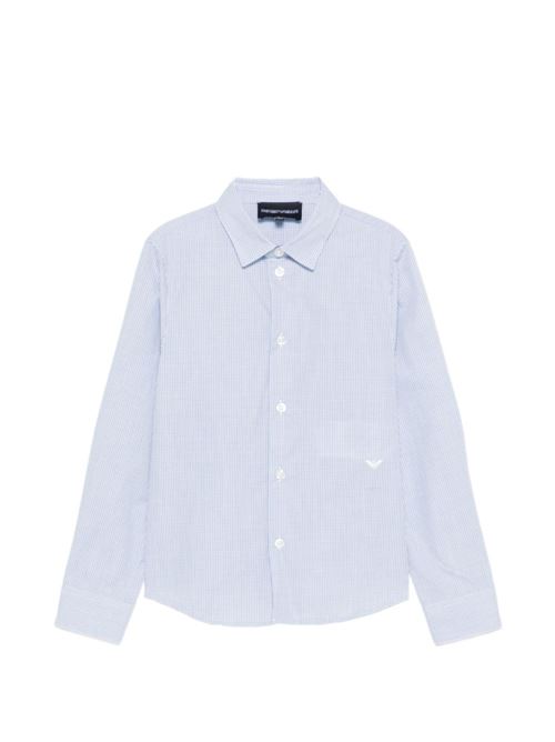 Camicia bambino Emporio Armani blu e bianca EMPORIO ARMANI KIDS | EB001314AF20973F9026